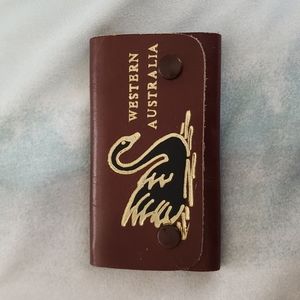 Vintage Western Australia Swan Leather Key Holder